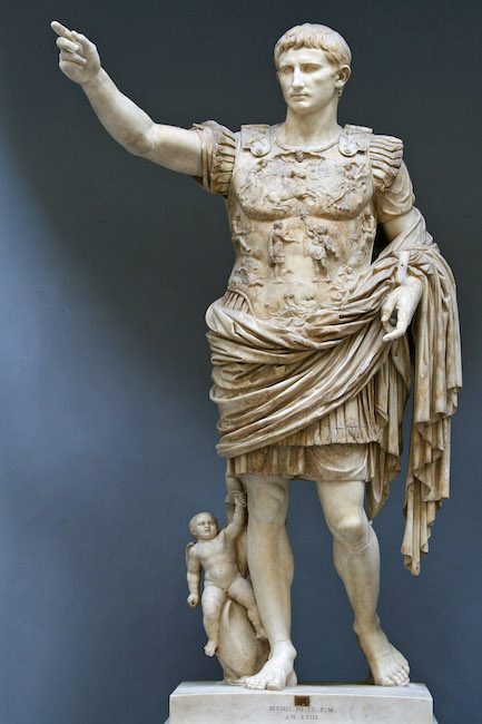 1.5 Augustus of Prima Porta, statue of the emperor Augustus, 1st century CE. Vatican Museums