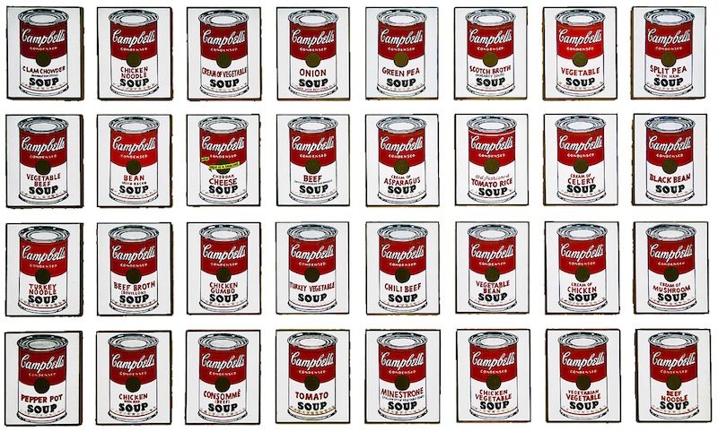 10.2 Campbell's Soup Cans, Andy Warhol