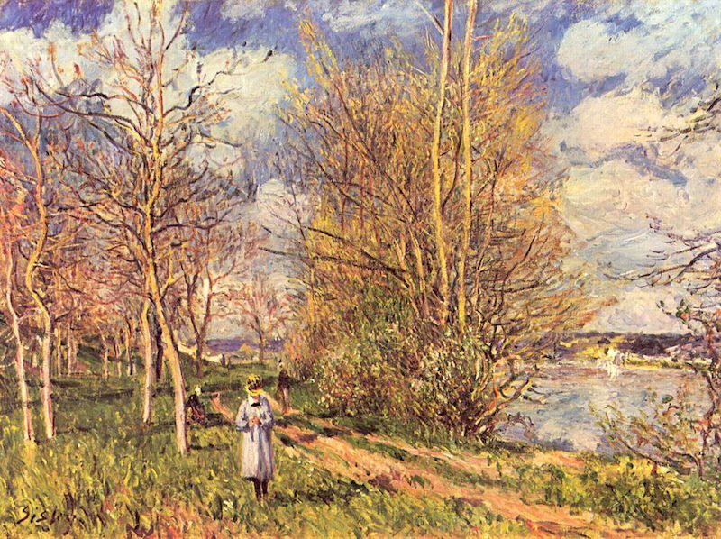7.2 The Small Meadows in Spring, Alfred Sisley
