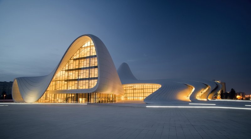 9.5 Heydar Aliyev Cultural Centre in Baku, Azerbaijan