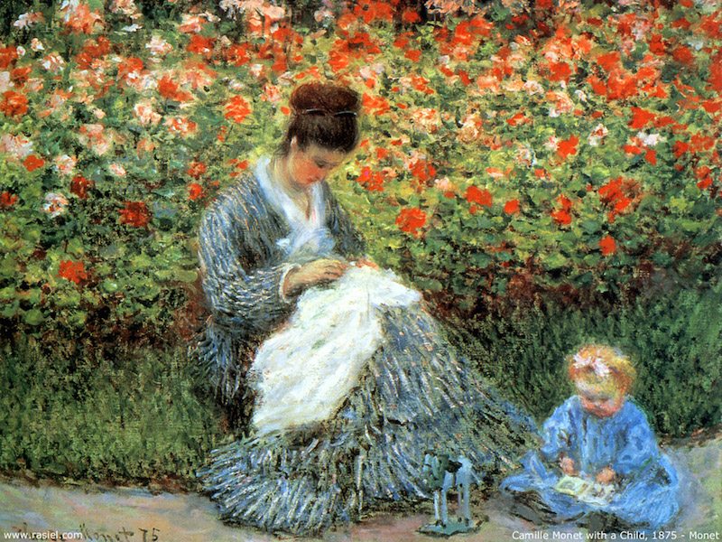 2.2 Camille Monet and a Child in the Artist’s Garden in Argenteuil