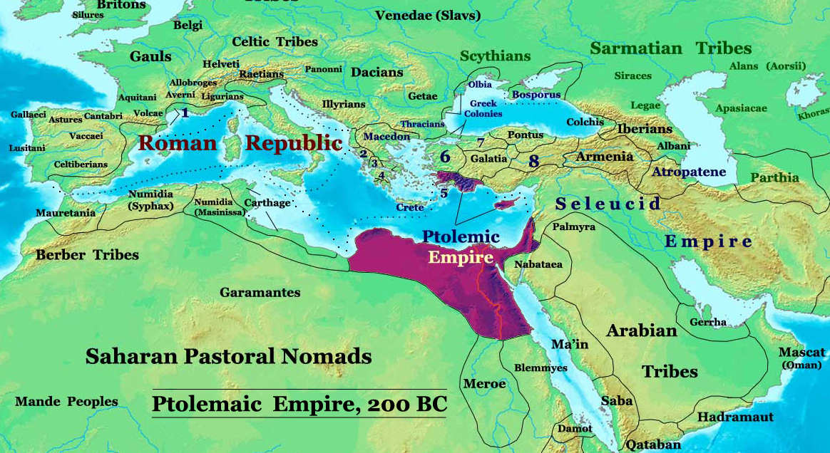 1.2 Ptolemaic Empire in 200 BC