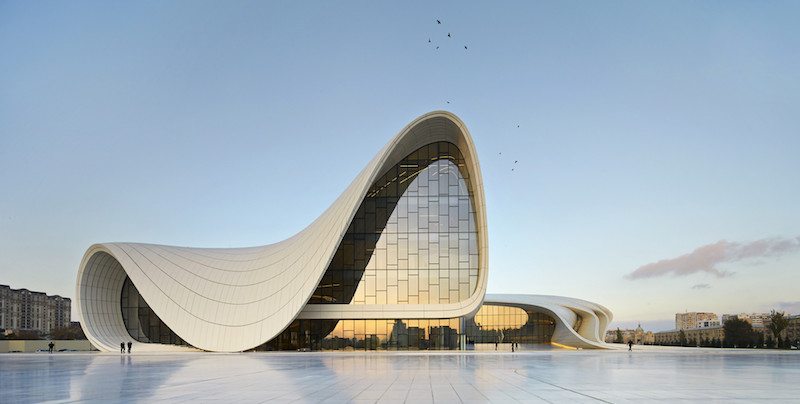 Heydar Aliyev Cultural Centre in Baku, Azerbaijan (design Zaha Hadid)