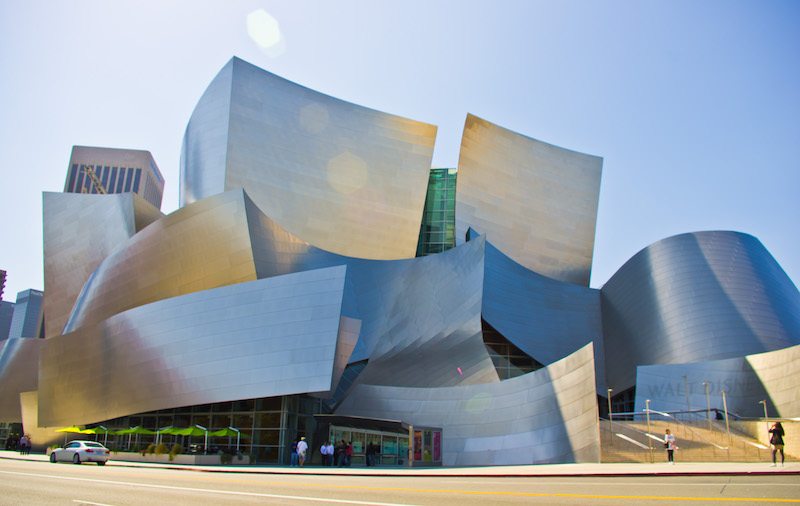 The Walt Disney Concert Hall, Los Angeles, California (design by Frank Gehry)