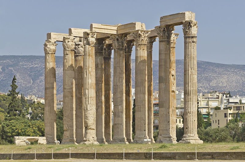 The Temple of Olympian Zeus, Athens, Greece (the Corinthian Order)