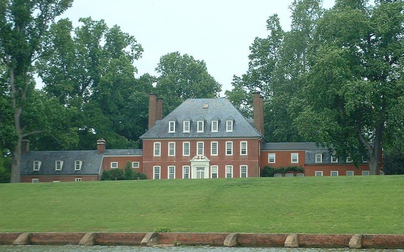 Westover Plantation, an example of Georgian architecture on the eastern James River, Virginia