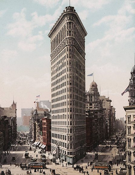 The iconic Flatiron Building, New York (design by Daniel Burnham)