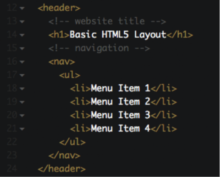 Creating a Basic HTML5 Layout | Highbrow