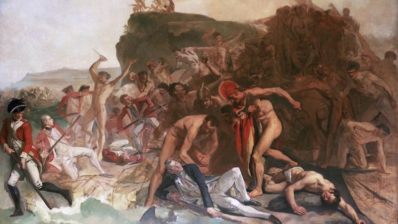 The death of Captain James Cook, 14 February 1779