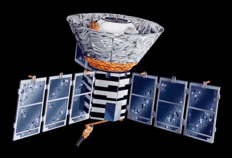 Artist's concept of the COBE spacecraft