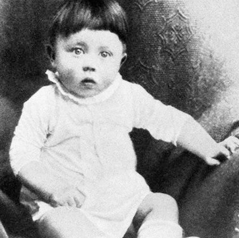 Adolf Hitler as a baby.