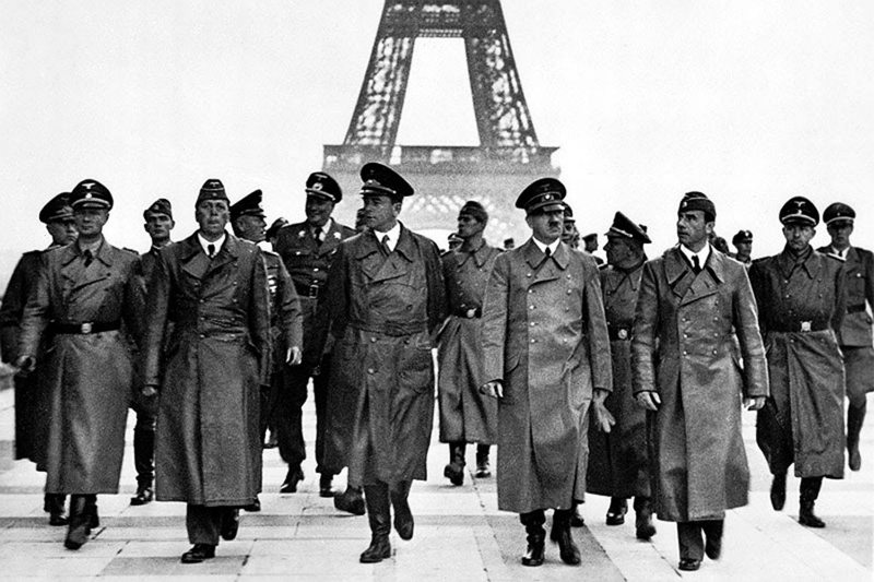 Hitler's triumphant tour of Paris.