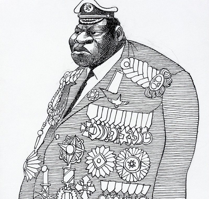 Idi Amin caricature Credit: http://loc.gov/pictures/resource/ppmsc.07954/
