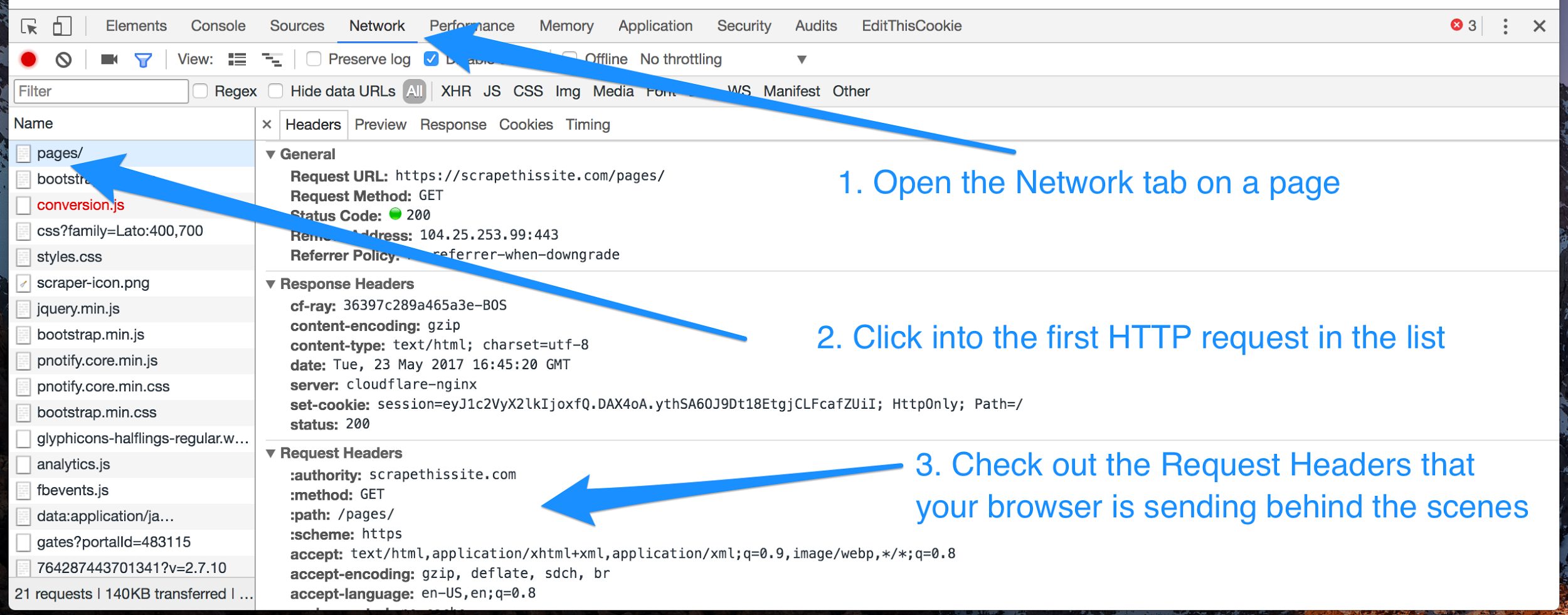 How To Get Developer Tools > Network
