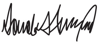 US President Donald Trump’s signature