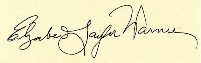 Signature of Elizabeth Taylor