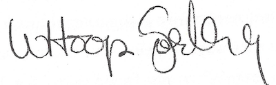 Signature of Whoopi Goldberg