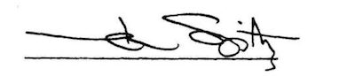 Signature of Mark Spitz